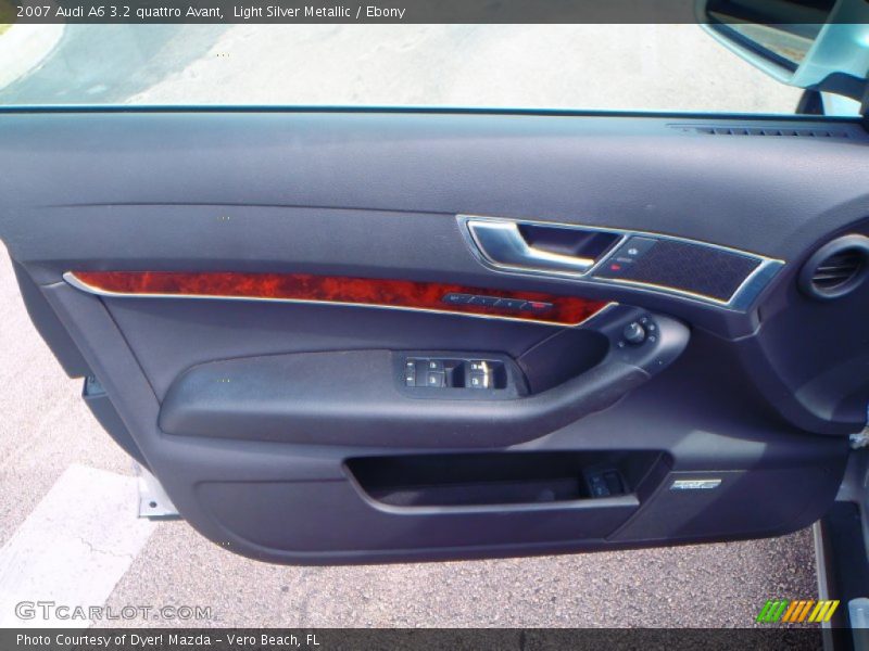 Light Silver Metallic / Ebony 2007 Audi A6 3.2 quattro Avant