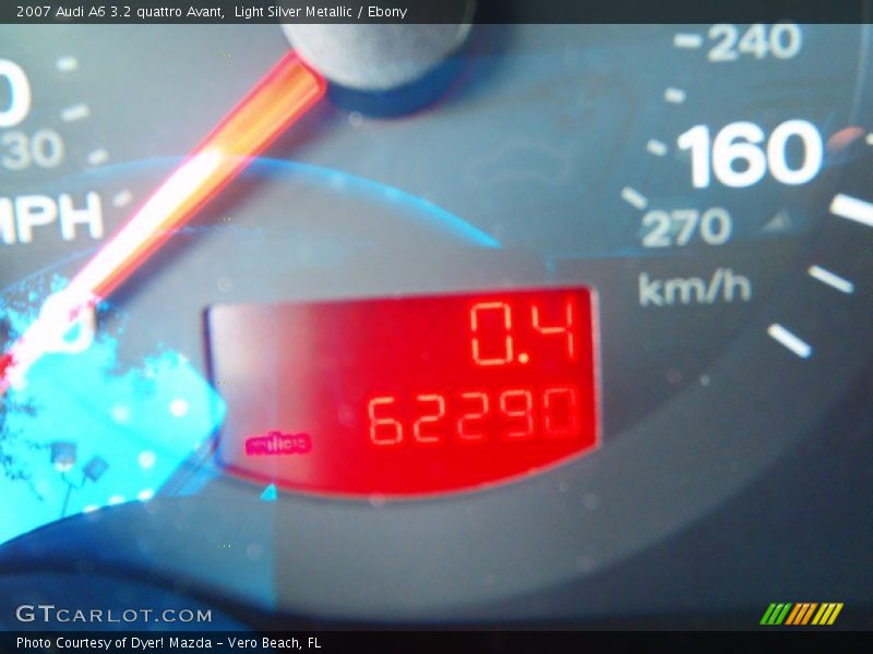 Light Silver Metallic / Ebony 2007 Audi A6 3.2 quattro Avant