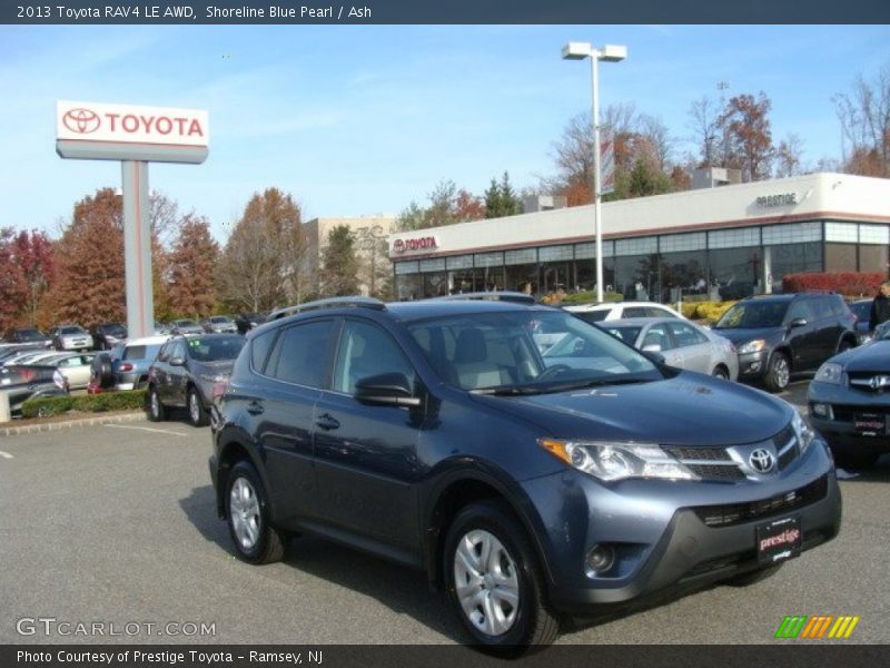 Shoreline Blue Pearl / Ash 2013 Toyota RAV4 LE AWD