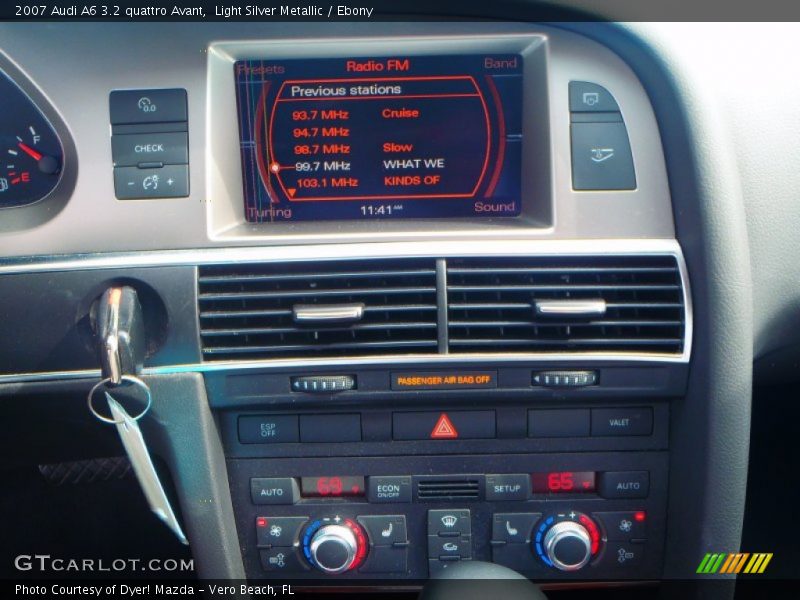Light Silver Metallic / Ebony 2007 Audi A6 3.2 quattro Avant