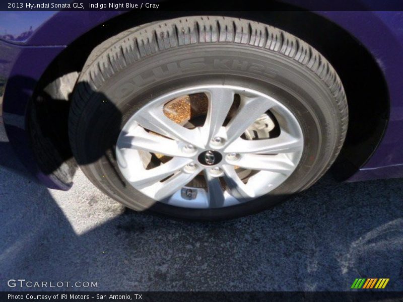 Indigo Night Blue / Gray 2013 Hyundai Sonata GLS