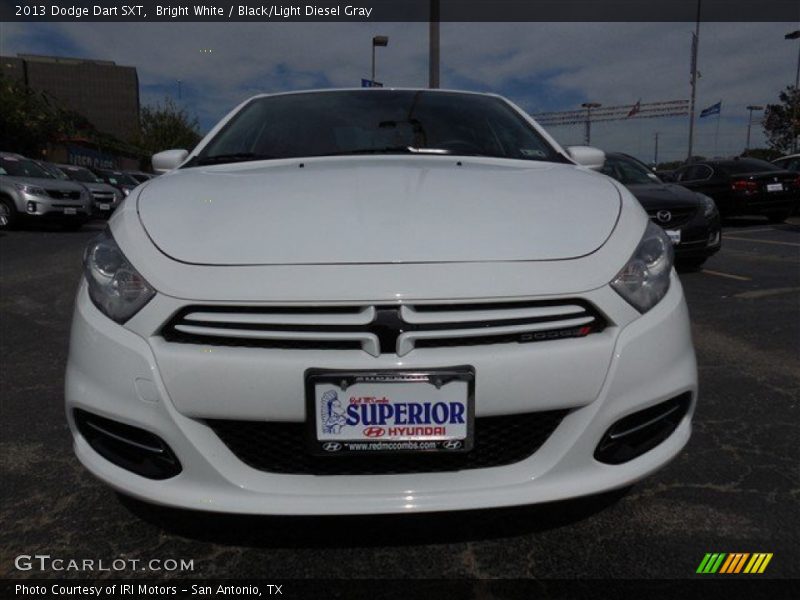 Bright White / Black/Light Diesel Gray 2013 Dodge Dart SXT