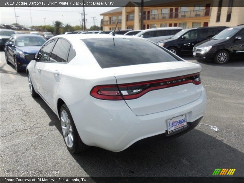 Bright White / Black/Light Diesel Gray 2013 Dodge Dart SXT