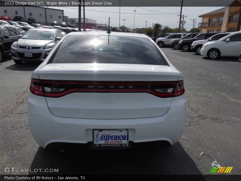Bright White / Black/Light Diesel Gray 2013 Dodge Dart SXT