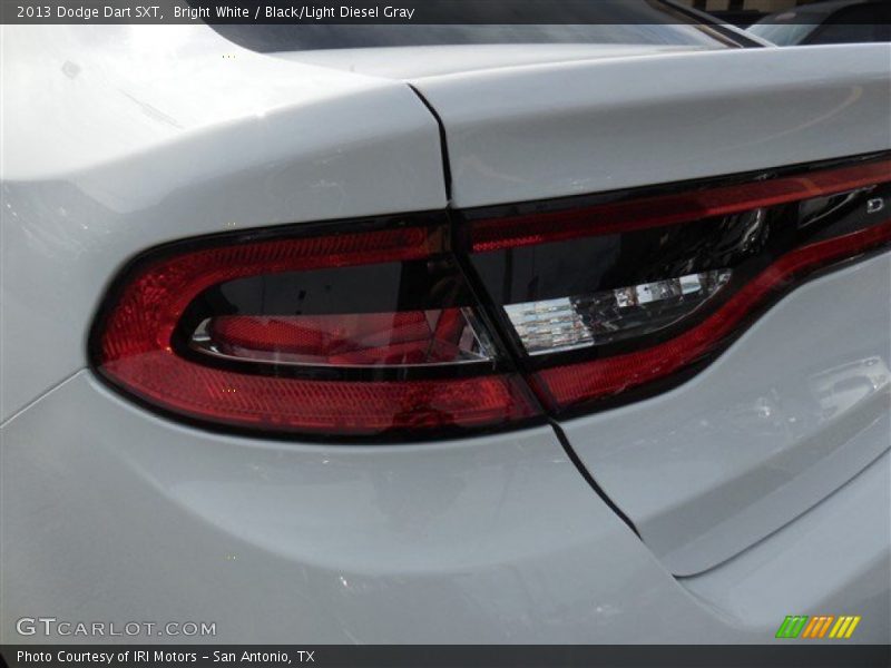 Bright White / Black/Light Diesel Gray 2013 Dodge Dart SXT