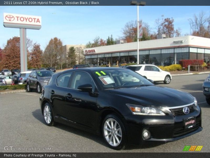 Obsidian Black / Black 2011 Lexus CT 200h Hybrid Premium