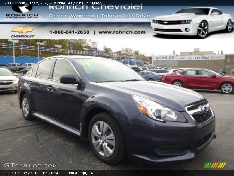 Graphite Gray Metallic / Black 2013 Subaru Legacy 2.5i