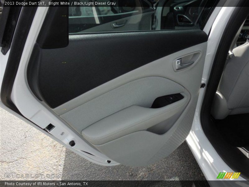 Bright White / Black/Light Diesel Gray 2013 Dodge Dart SXT