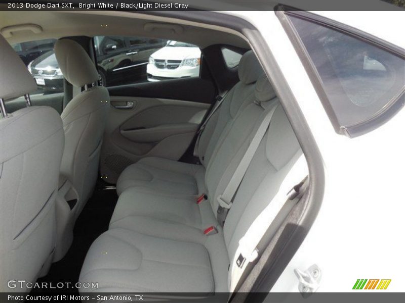 Bright White / Black/Light Diesel Gray 2013 Dodge Dart SXT