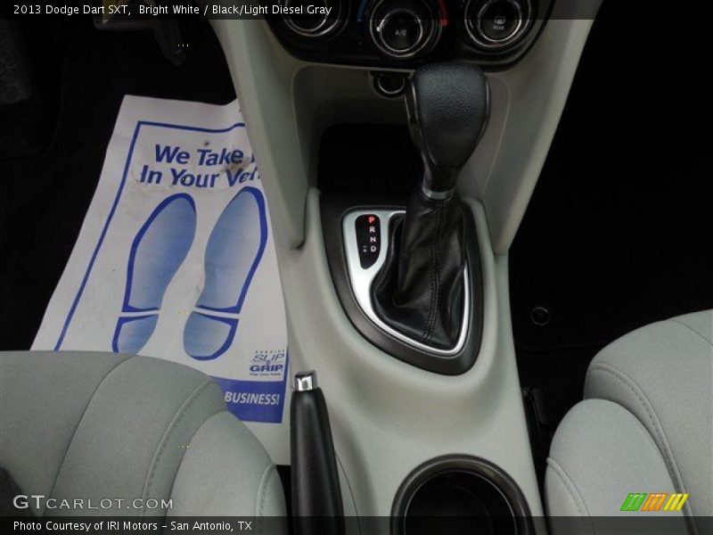 Bright White / Black/Light Diesel Gray 2013 Dodge Dart SXT