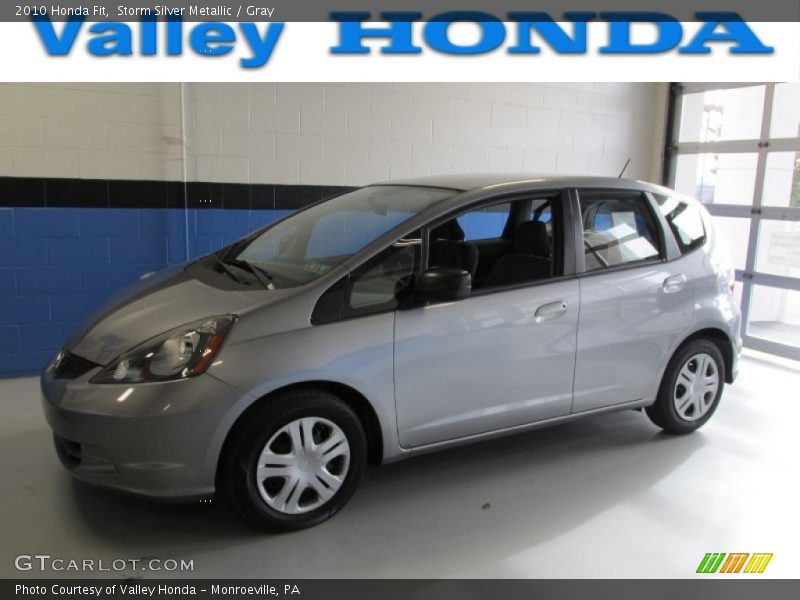 Storm Silver Metallic / Gray 2010 Honda Fit