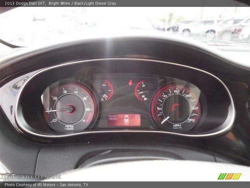 Bright White / Black/Light Diesel Gray 2013 Dodge Dart SXT