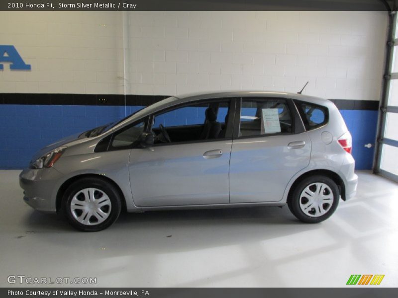 Storm Silver Metallic / Gray 2010 Honda Fit