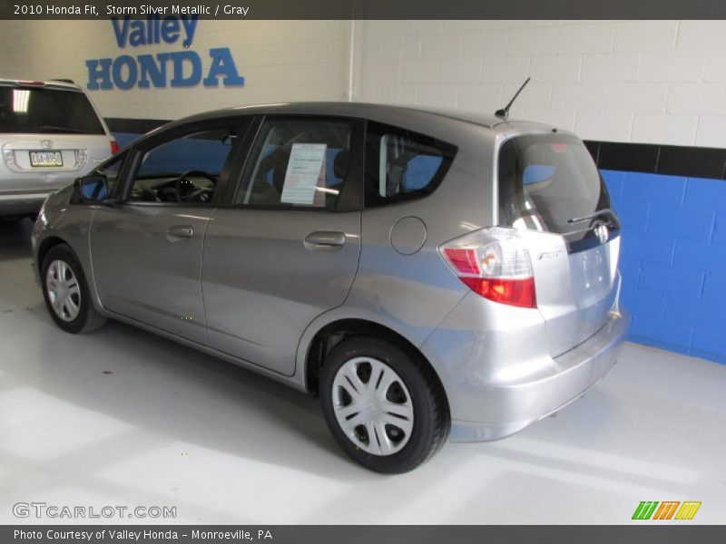 Storm Silver Metallic / Gray 2010 Honda Fit