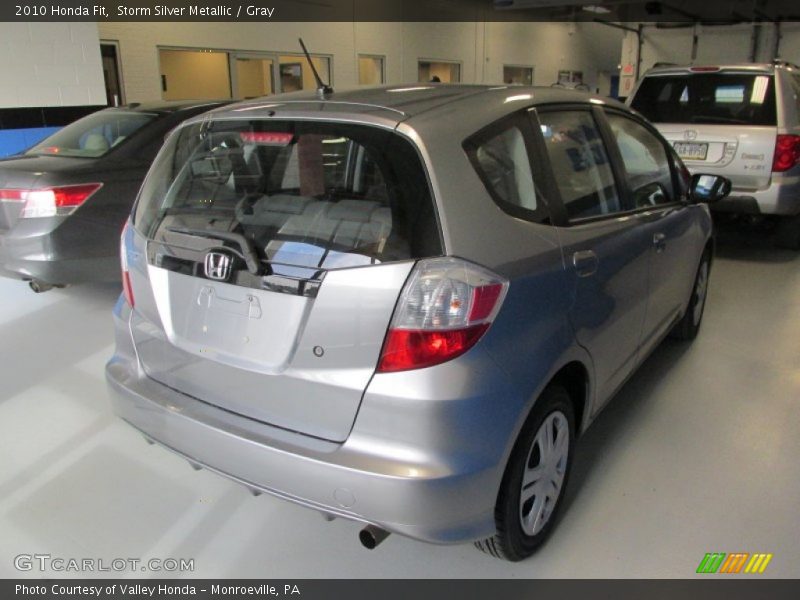 Storm Silver Metallic / Gray 2010 Honda Fit