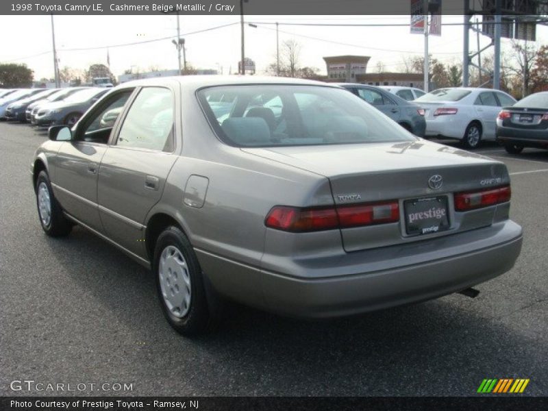 Cashmere Beige Metallic / Gray 1998 Toyota Camry LE