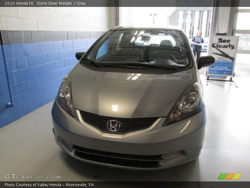 Storm Silver Metallic / Gray 2010 Honda Fit