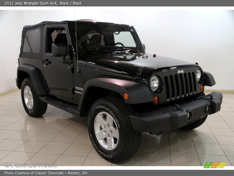 Black / Black 2012 Jeep Wrangler Sport 4x4