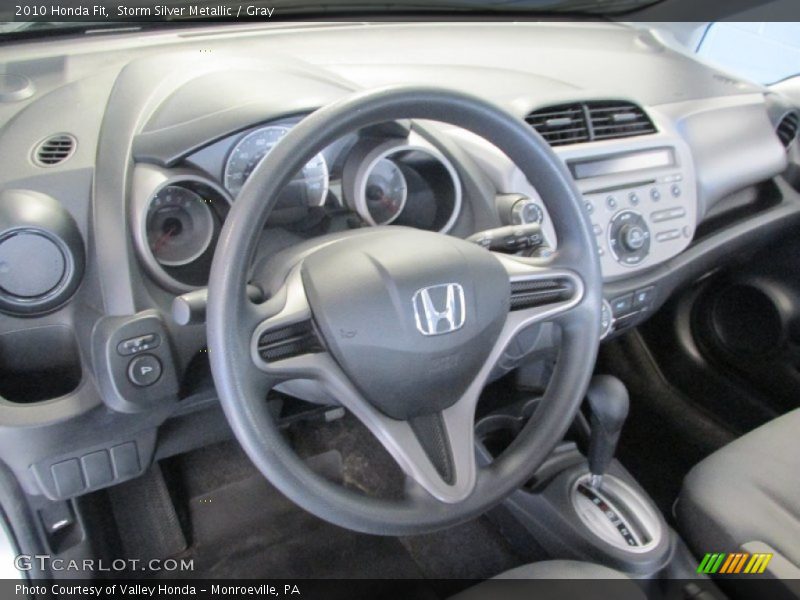 Storm Silver Metallic / Gray 2010 Honda Fit