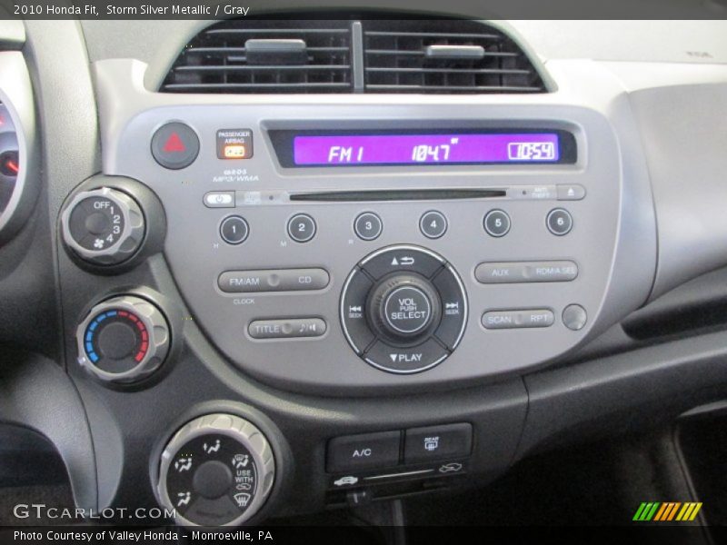 Storm Silver Metallic / Gray 2010 Honda Fit