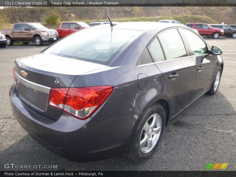 Taupe Gray Metallic / Medium Titanium 2011 Chevrolet Cruze LT