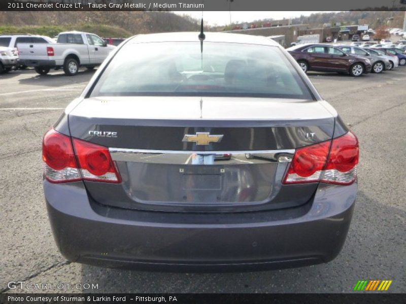 Taupe Gray Metallic / Medium Titanium 2011 Chevrolet Cruze LT