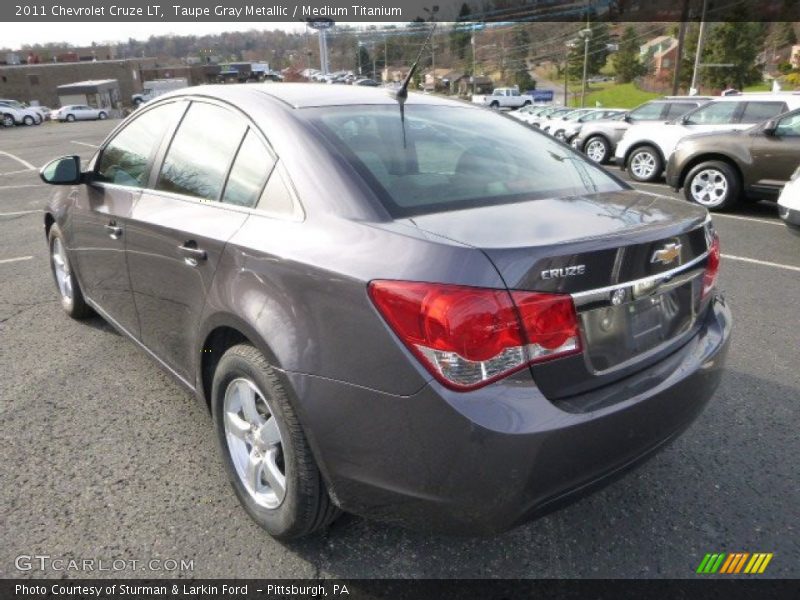 Taupe Gray Metallic / Medium Titanium 2011 Chevrolet Cruze LT