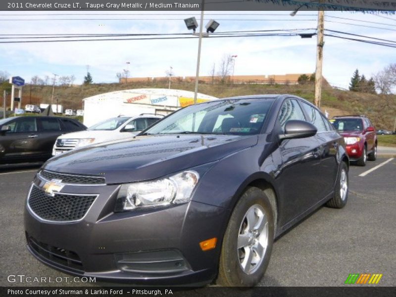 Taupe Gray Metallic / Medium Titanium 2011 Chevrolet Cruze LT