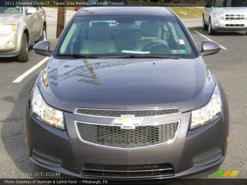 Taupe Gray Metallic / Medium Titanium 2011 Chevrolet Cruze LT