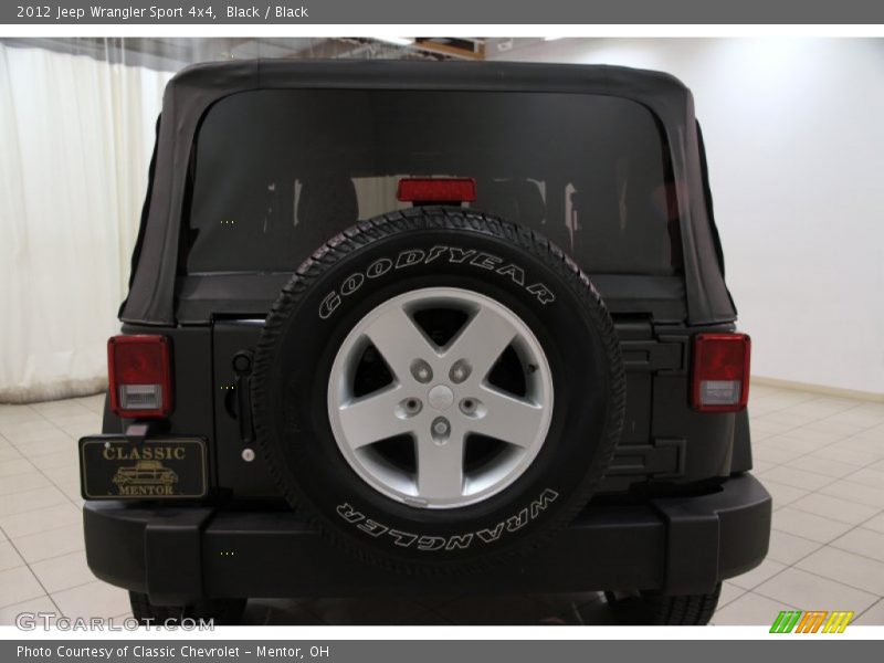 Black / Black 2012 Jeep Wrangler Sport 4x4