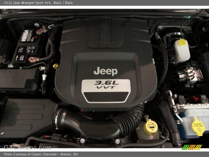 Black / Black 2012 Jeep Wrangler Sport 4x4