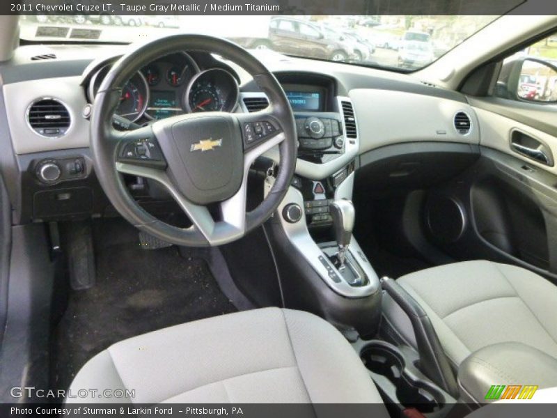 Taupe Gray Metallic / Medium Titanium 2011 Chevrolet Cruze LT