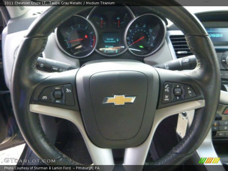 Taupe Gray Metallic / Medium Titanium 2011 Chevrolet Cruze LT
