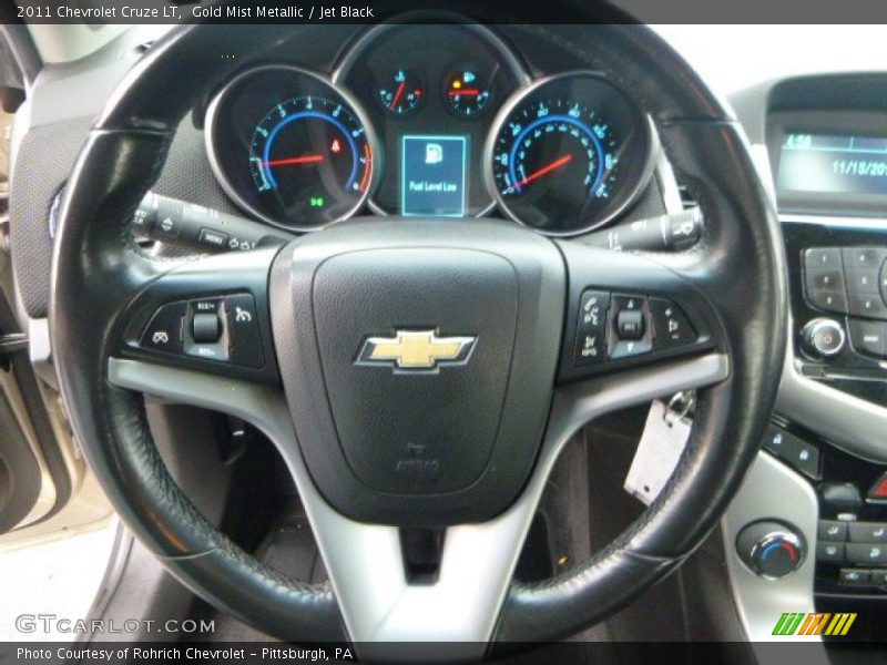 Gold Mist Metallic / Jet Black 2011 Chevrolet Cruze LT