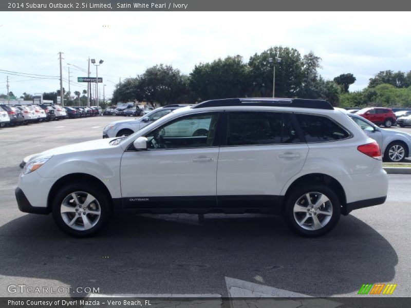 Satin White Pearl / Ivory 2014 Subaru Outback 2.5i Limited