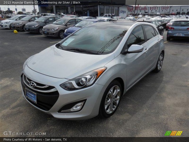 Shimmering Air Silver / Black 2013 Hyundai Elantra GT