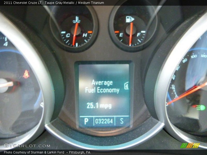 Taupe Gray Metallic / Medium Titanium 2011 Chevrolet Cruze LT