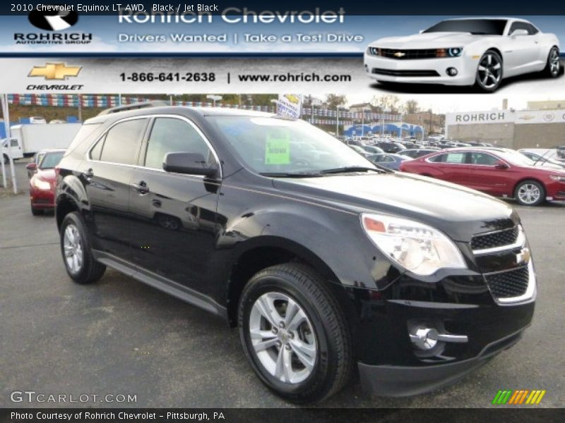 Black / Jet Black 2010 Chevrolet Equinox LT AWD