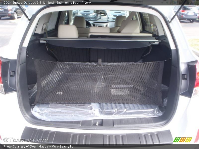 Satin White Pearl / Ivory 2014 Subaru Outback 2.5i Limited