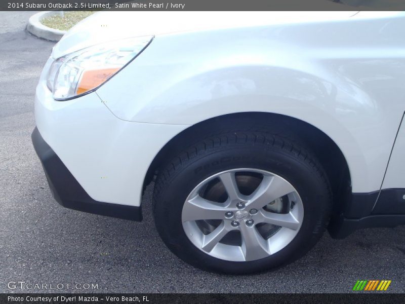 Satin White Pearl / Ivory 2014 Subaru Outback 2.5i Limited