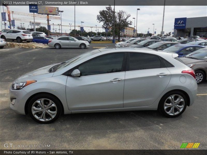 Shimmering Air Silver / Black 2013 Hyundai Elantra GT