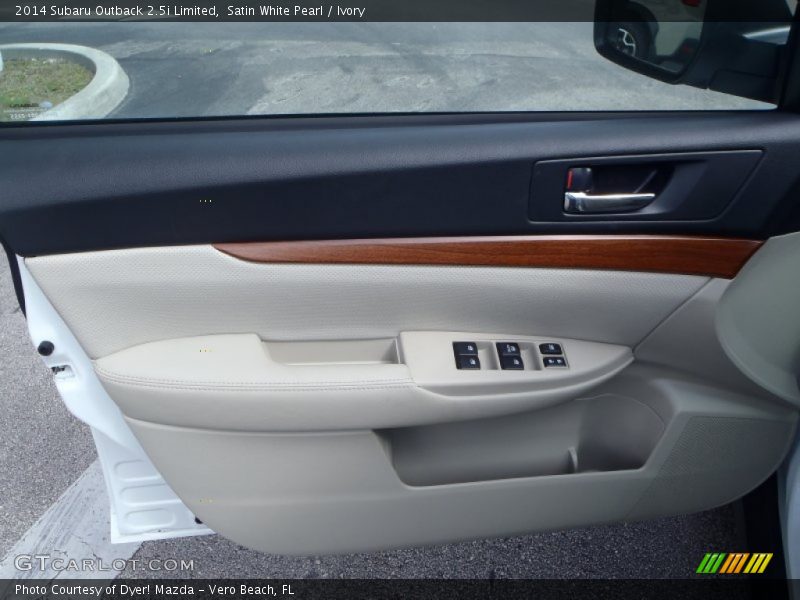 Satin White Pearl / Ivory 2014 Subaru Outback 2.5i Limited