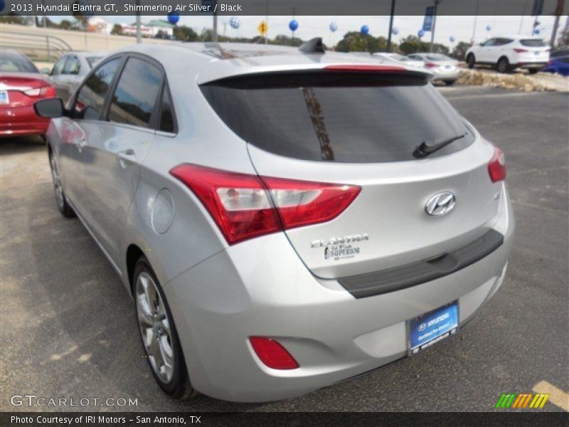 Shimmering Air Silver / Black 2013 Hyundai Elantra GT