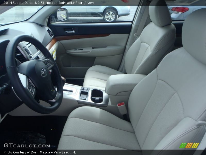 Satin White Pearl / Ivory 2014 Subaru Outback 2.5i Limited