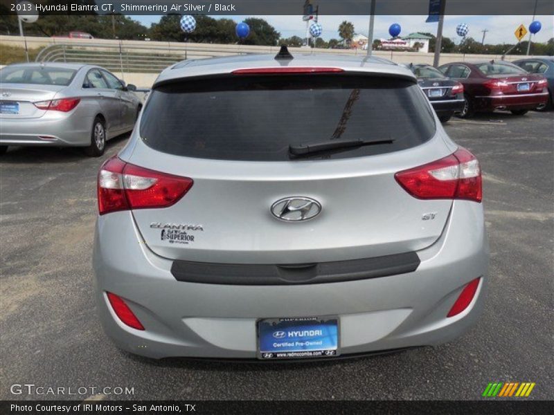 Shimmering Air Silver / Black 2013 Hyundai Elantra GT
