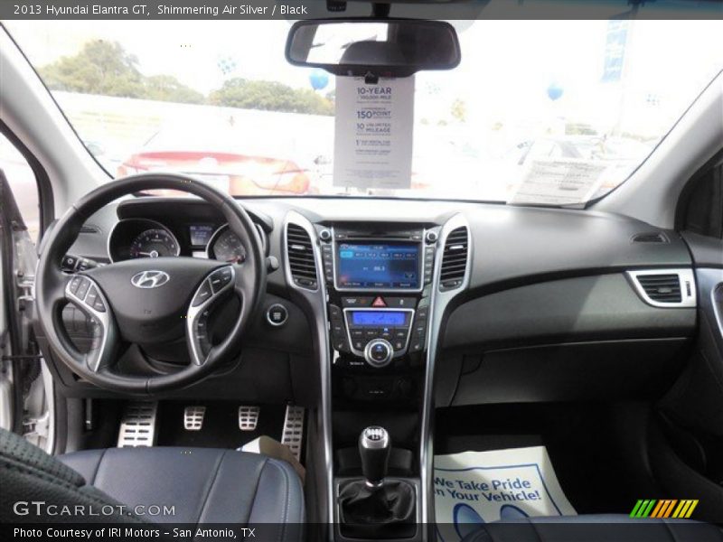 Shimmering Air Silver / Black 2013 Hyundai Elantra GT