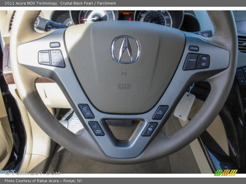 Crystal Black Pearl / Parchment 2011 Acura MDX Technology