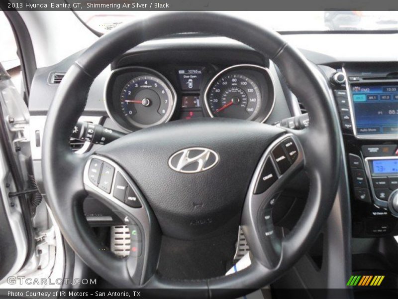 Shimmering Air Silver / Black 2013 Hyundai Elantra GT