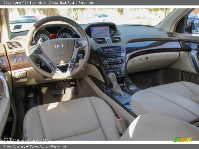 Crystal Black Pearl / Parchment 2011 Acura MDX Technology