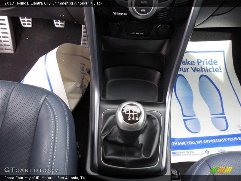 Shimmering Air Silver / Black 2013 Hyundai Elantra GT